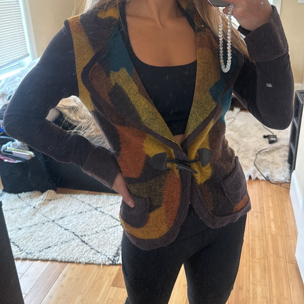 Wool-blend top (size 2/S)